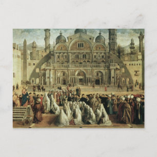 St. Mark Preaching in Alexandria, Ägypten, 1504-07 Postkarte