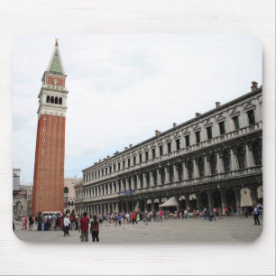 St Mark Quadrat in Venedig, Italien Mousepad
