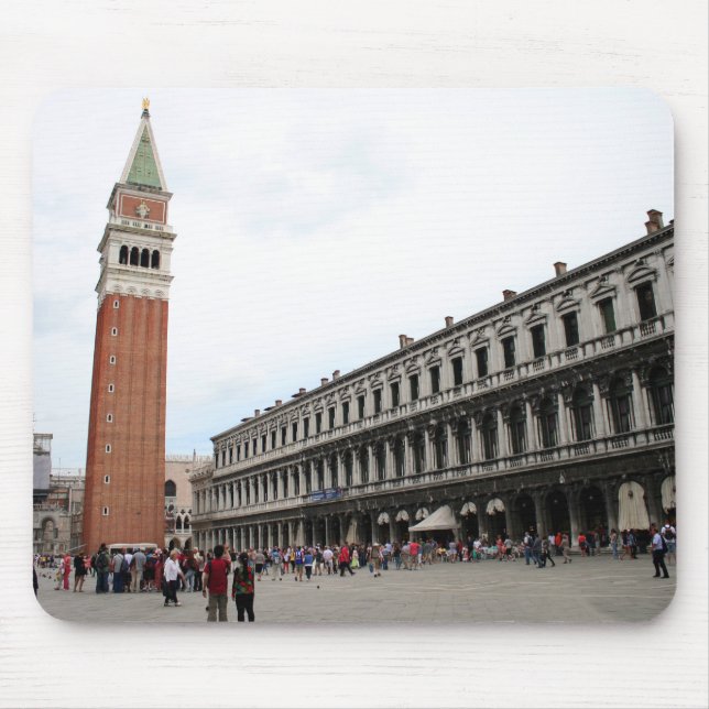 St Mark Quadrat in Venedig, Italien Mousepad (Vorne)