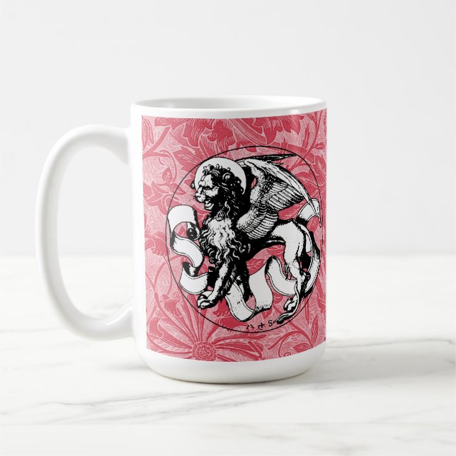 St. Mark's Emblem Winged Lion Kaffeetasse (Links)
