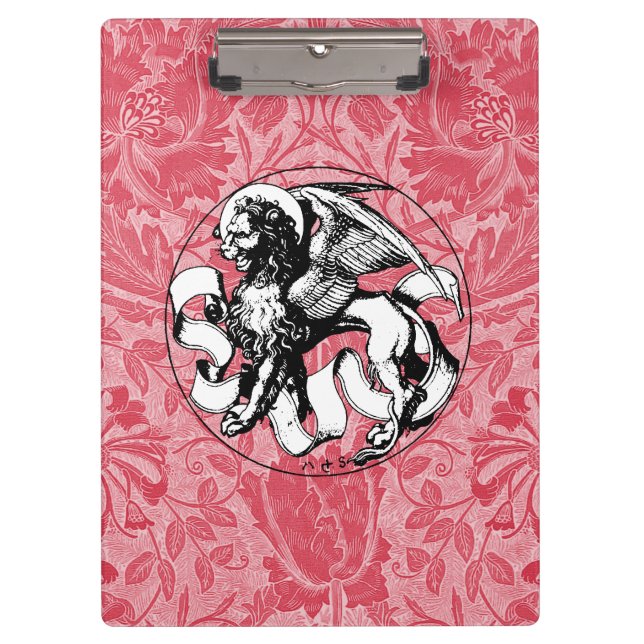 St. Mark's Emblem Winged Lion Klemmbrett (Vorderseite)