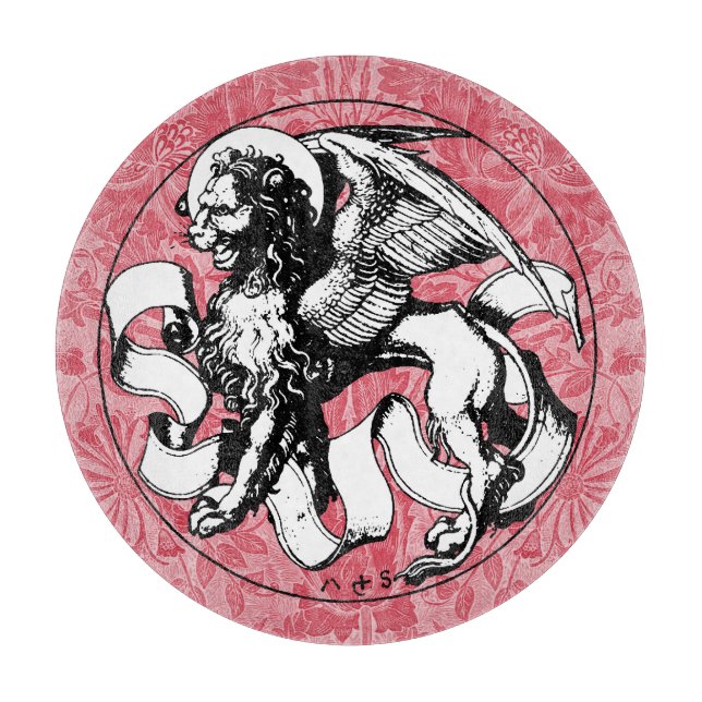 St. Mark's Emblem Winged Lion Schneidebrett (Vorderseite)