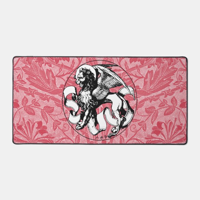 St. Mark's Emblem Winged Lion Schreibtischunterlage (Vorderseite)