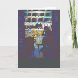 St. Markus Silhouette Grußkarte Karte