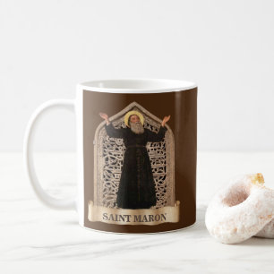 St. Maron, Schirmherr der katholischen Kirche von Kaffeetasse