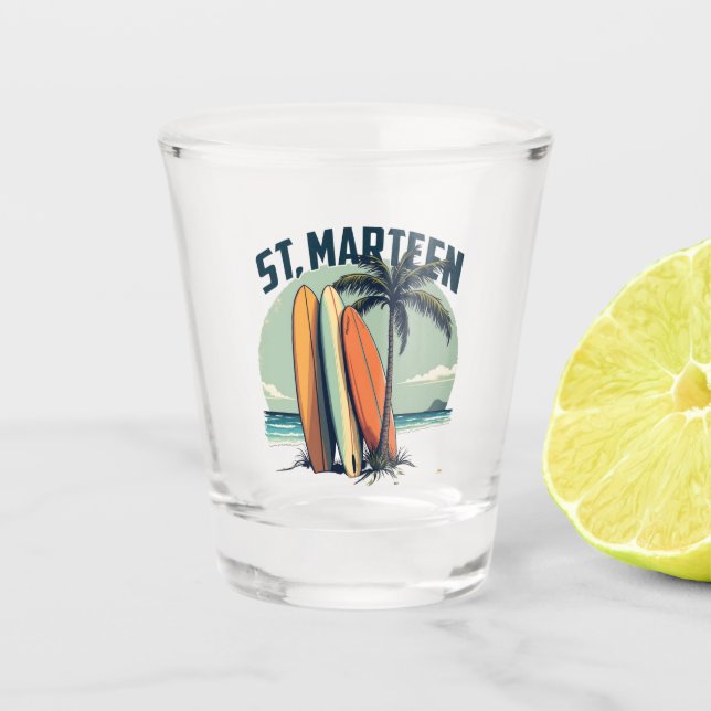 ST.MARTEEN SCHNAPSGLAS (Vorderseite)
