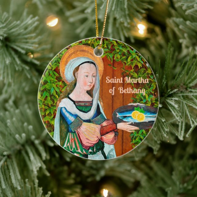 St. Martha von Bethany in Ihre Küche (Detail) Keramik Ornament (Baum)