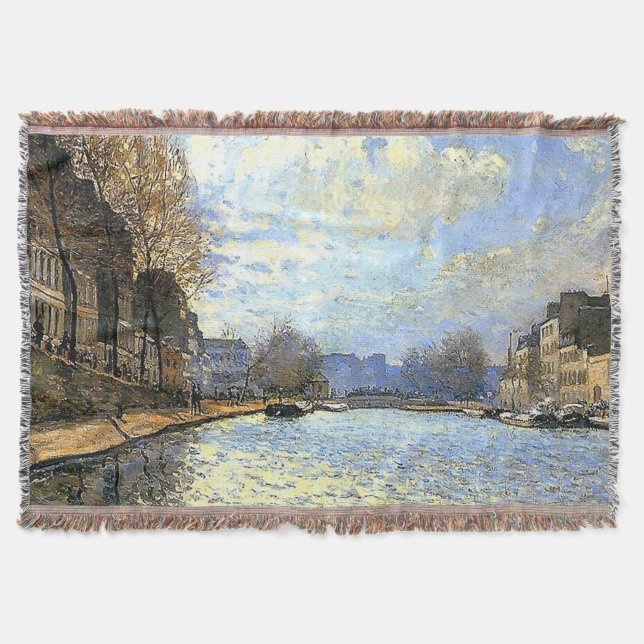 St Martin Canal Alfred Sisley Decke (Vorderseite)