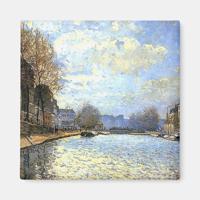 St Martin Canal Alfred Sisley Magnet (Vorne)