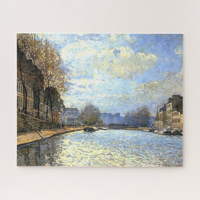 St Martin Canal Alfred Sisley Poster Puzzle (Horizontal)