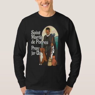 St Martin De Porres Afrikanischer Schwarzer Heilig T-Shirt