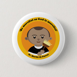 St Martin de Porres Button