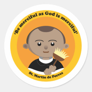 St. Martin de Porres Runder Aufkleber