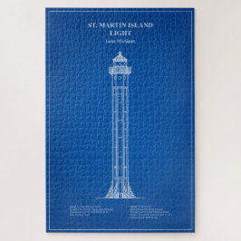 St. Martin Island Lighthouse - Michigan - AD Puzzle