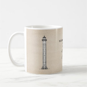 St. Martin Island Lighthouse - Michigan - SBD Kaffeetasse