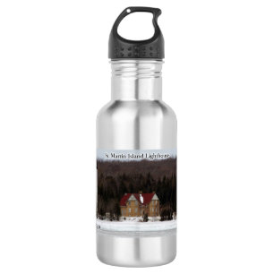 St. Martin Island Lighthouse Wasserflasche