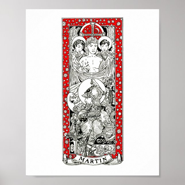 St. Martin of Tours 8" x 10" Print Poster (Vorne)