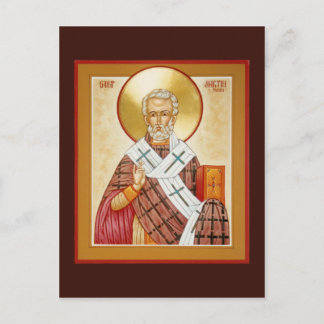St Martin of Tours Prayer Card Postkarte