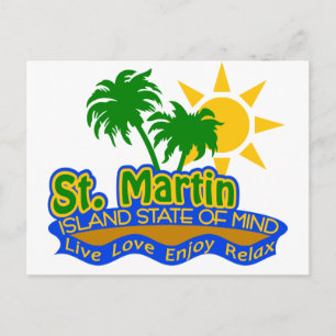 St. Martin Staat der Postkarte