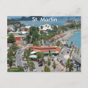 St. Martin und Marigot Bay Foto Postkarte