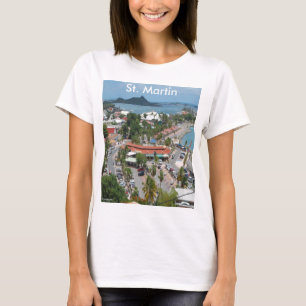 St. Martin und Marigot Bay Foto T-Shirt
