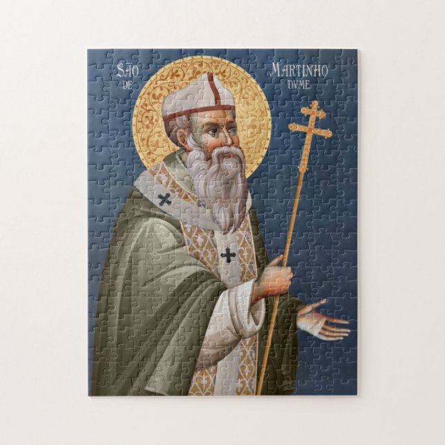 St. Martin von Braga Orthodox Christliches Symbol Puzzle (Vertikal)