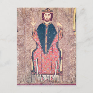 St. Martin von Tours, Detail aus einem Altar Postkarte
