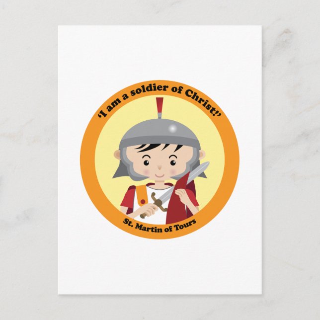 St. Martin von Tours Postkarte (Vorderseite)
