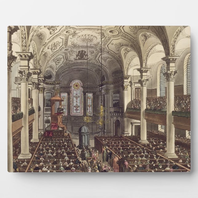 St Martins in the Fields, von 'Ackermann's Microc Fotoplatte (Vorderseite)