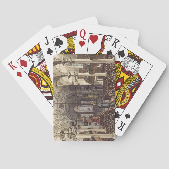 St Martins in the Fields, von Ackermann's Microc Spielkarten (Rückseite)