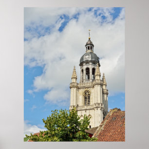 St. Martinus-Basilika in Halle, Belgien Poster