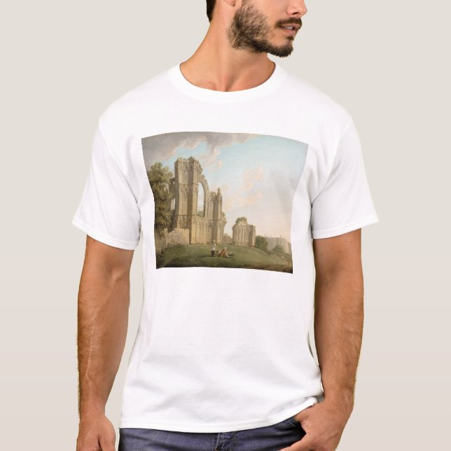 St Mary Abtei, York, c.1778 (Öl auf Leinwand) T-Shirt (Vorderseite)