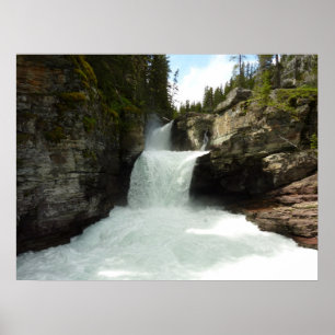 St. Mary Falls I im Glacier National Park Poster