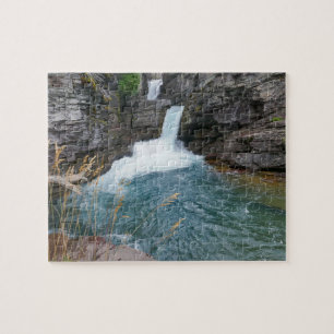 St. Mary Falls II im Glacier National Park Puzzle