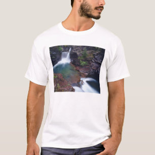 St Mary Falls im Glacier National Park in T-Shirt