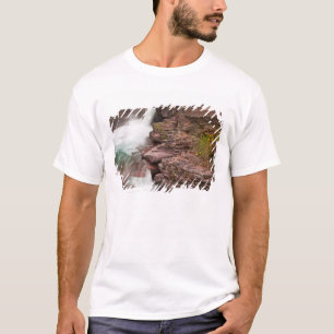 St Mary Falls im Glacier National Park in T-Shirt