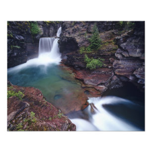 St Mary Falls in Glacier National Park Fotodruck