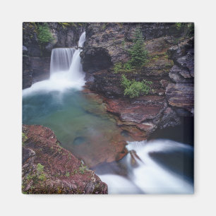 St Mary Falls in Glacier National Park Magnet
