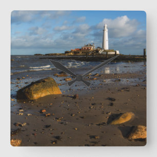 St Mary Insel Whitley, England Quadratische Wanduhr