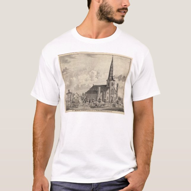 St Mary katholische Kirche T-Shirt (Vorderseite)