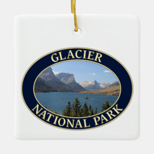 St. Mary Lake: Glacier National Park Keramikornament