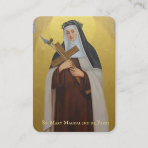 St. Mary Magdalene De Pazzi Katholisches Heiliges Platzkarte