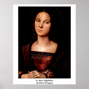 St Mary Magdalene durch Pietro Perugino Poster