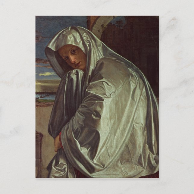 St. Mary Magdalene nähert sich dem Sepulcher Postkarte (Vorderseite)