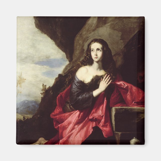 St. Mary Magdalene oder St. Thais in der Wüste Magnet (Vorne)