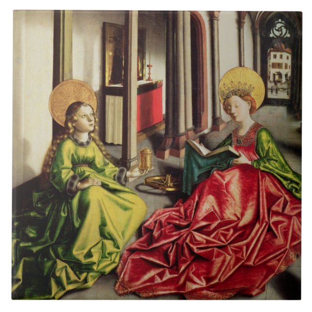 St Mary Magdalene und St. Catherine von Alexandria Fliese (Vorderseite)