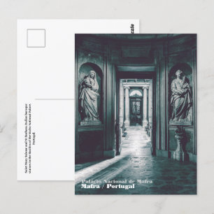 St Mary Salome und St Barbara. italienische Statue Postkarte