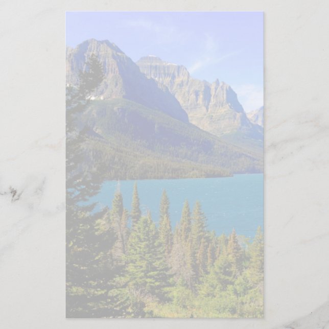 St. Mary See, Glacier Nationalpark, Montana Briefpapier (Vorderseite)
