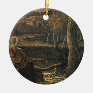 St Mary von Ägypten in der Wildnis Keramikornament