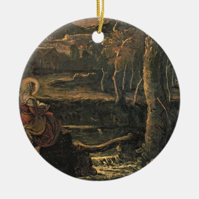 St Mary von Ägypten in der Wildnis Keramikornament (Vorne)